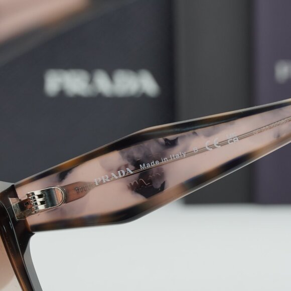 Prada PR24ZS 23A0A6 Square Sunglasses - Muave Havana/Brown Gradient main image 7